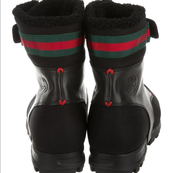 Gucci Web trimmed ankle boots - Picture 4 of 5